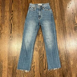 Abercrombie and Fitch Curve Love The Ankle Straight Ultra High Rise